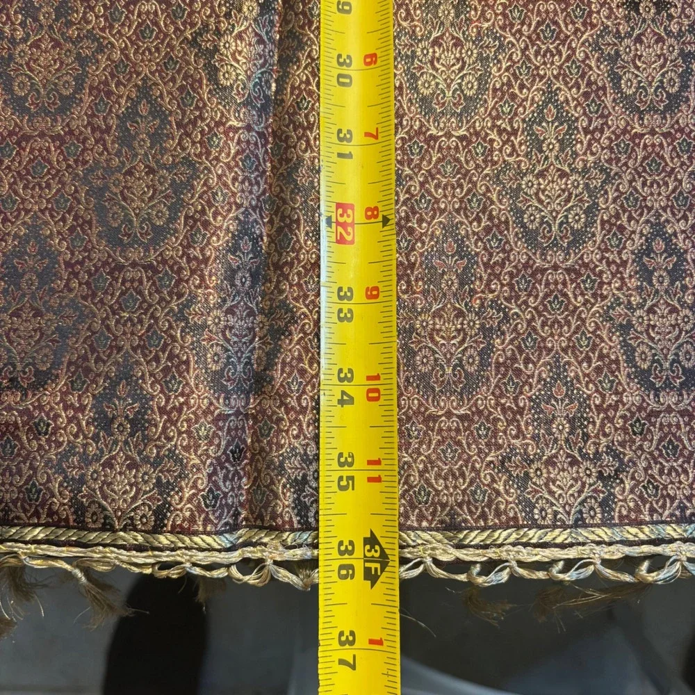 Vintage Banarasi Silk Zari Saree Gold Maroon Paisley Floral Brocade‎ India